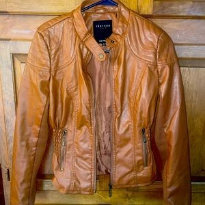 Tan leather jacket mint condition